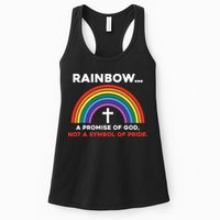 Rainbow A Promise Of God Not A Symbol Of Pride Womens Tank Top