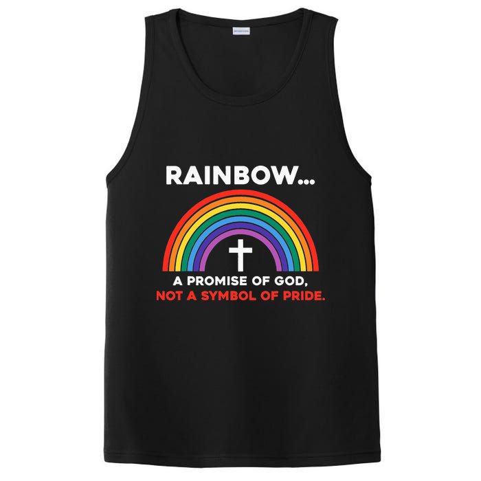 Rainbow A Promise Of God Not A Symbol Of Pride PosiCharge Competitor Tank