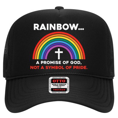 Rainbow A Promise Of God Not A Symbol Of Pride Trucker Hat