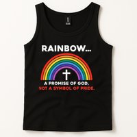 Rainbow A Promise Of God Not A Symbol Of Pride Tank Top