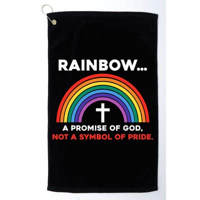 Rainbow A Promise Of God Not A Symbol Of Pride Golf Towel