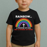 Rainbow A Promise Of God Not A Symbol Of Pride Toddler T-Shirt