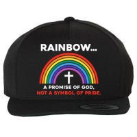 Rainbow A Promise Of God Not A Symbol Of Pride Wool Snapback Cap