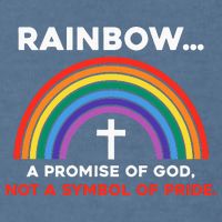 Rainbow A Promise Of God Not A Symbol Of Pride Garment-Dyed Sweatshirt