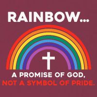 Rainbow A Promise Of God Not A Symbol Of Pride 16oz Travel Tumbler