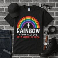 Rainbow A Promise Of God Not A Symbol Of Pride Tall T-Shirt