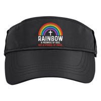 Rainbow A Promise Of God Not A Symbol Of Pride Adult Drive Performance Visor
