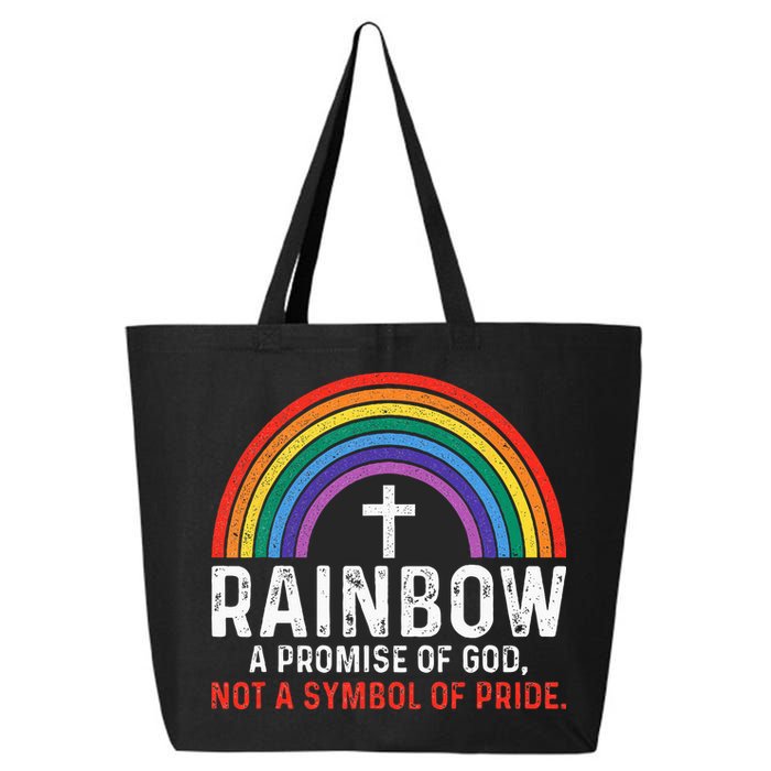 Rainbow A Promise Of God Not A Symbol Of Pride 25L Jumbo Tote