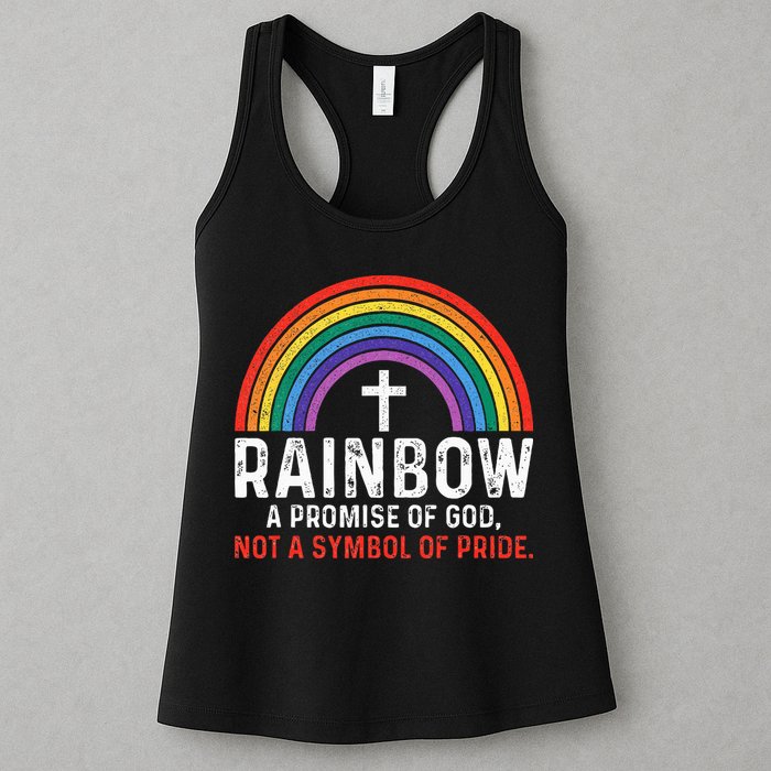 Rainbow A Promise Of God Not A Symbol Of Pride Womens Tank Top