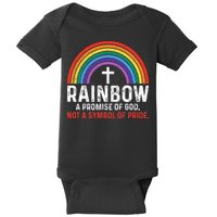Rainbow A Promise Of God Not A Symbol Of Pride Baby Bodysuit