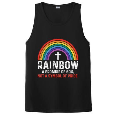 Rainbow A Promise Of God Not A Symbol Of Pride PosiCharge Competitor Tank