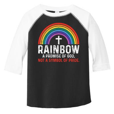 Rainbow A Promise Of God Not A Symbol Of Pride Toddler Fine Jersey T-Shirt
