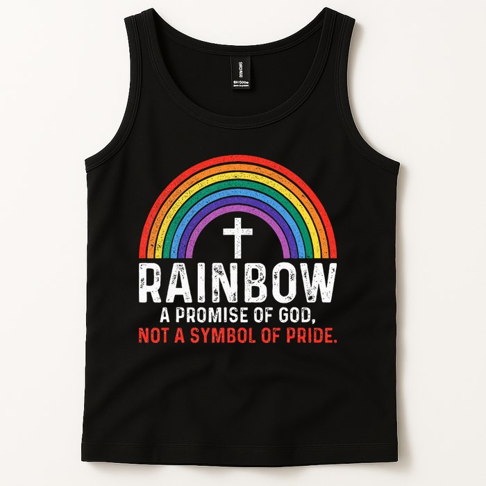 Rainbow A Promise Of God Not A Symbol Of Pride Tank Top