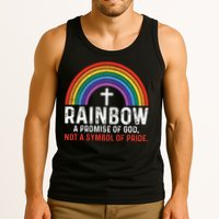 Rainbow A Promise Of God Not A Symbol Of Pride Tank Top