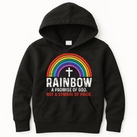 Rainbow A Promise Of God Not A Symbol Of Pride Kids Hoodie