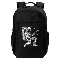 retro Astronaut playing electric guitar in space Backpack