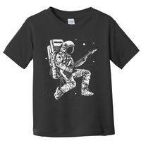 retro Astronaut playing electric guitar in space Toddler T-Shirt