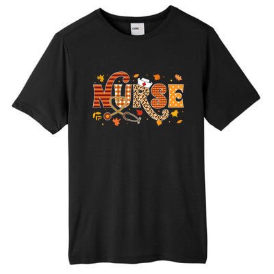 Retro Autumn Pumpkin Fall Nurse Life Thanksgiving Nurse Tall Fusion ChromaSoft Performance T-Shirt