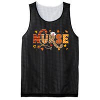 Retro Autumn Pumpkin Fall Nurse Life Thanksgiving Nurse Mesh Reversible Basketball Jersey Tank