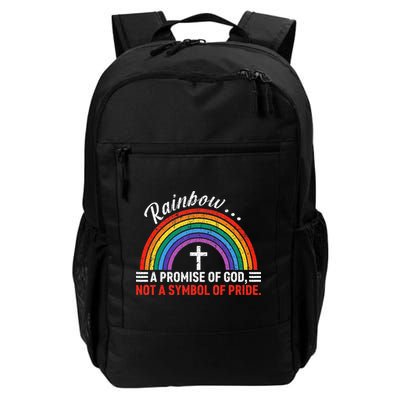 Rainbow A Promise Of God Not A Symbol Of Pride Daily Commute Backpack