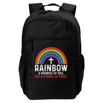 Rainbow A Promise Of God Not A Symbol Of Pride Daily Commute Backpack