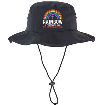 Rainbow A Promise Of God Not A Symbol Of Pride Legacy Cool Fit Booney Bucket Hat