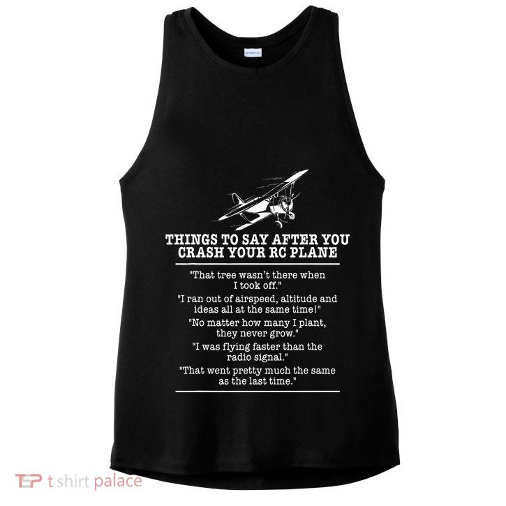 Rc Airplane Pilot Flyer Aviation Lover Aircraft Enthusiast Ladies PosiCharge Tri-Blend Wicking Tank