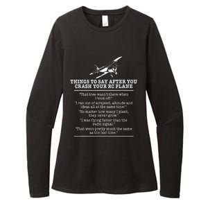 Rc Airplane Pilot Flyer Aviation Lover Aircraft Enthusiast Womens CVC Long Sleeve Shirt