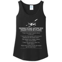 Rc Airplane Pilot Flyer Aviation Lover Aircraft Enthusiast Ladies Essential Tank