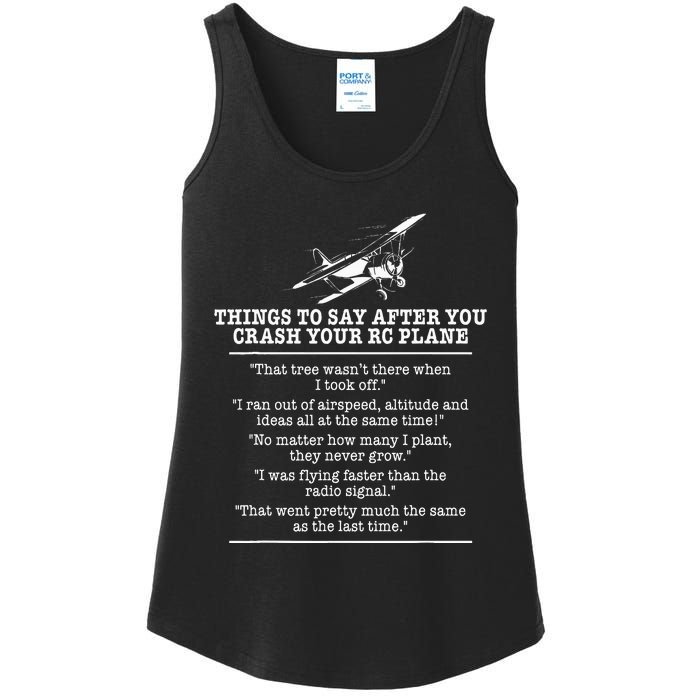 Rc Airplane Pilot Flyer Aviation Lover Aircraft Enthusiast Ladies Essential Tank