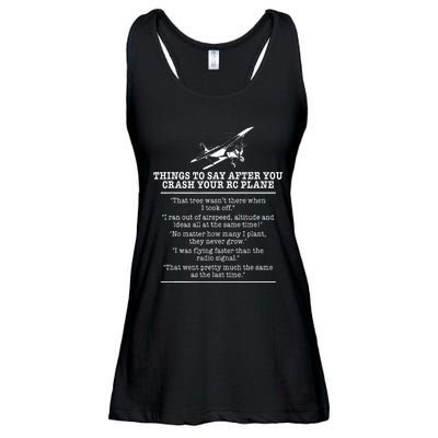 Rc Airplane Pilot Flyer Aviation Lover Aircraft Enthusiast Ladies Essential Flowy Tank