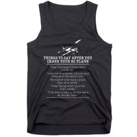 Rc Airplane Pilot Flyer Aviation Lover Aircraft Enthusiast Tank Top