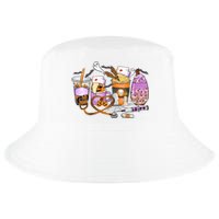 Retro Autumn Pumpkin Fall Nurse Life Thanksgiving Nurse Cool Comfort Performance Bucket Hat