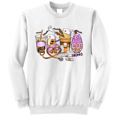 Retro Autumn Pumpkin Fall Nurse Life Thanksgiving Nurse Sweatshirt