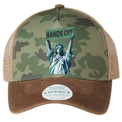 Resist And Protest  Hands Off Statue Of Liberty Legacy Tie Dye Trucker Hat