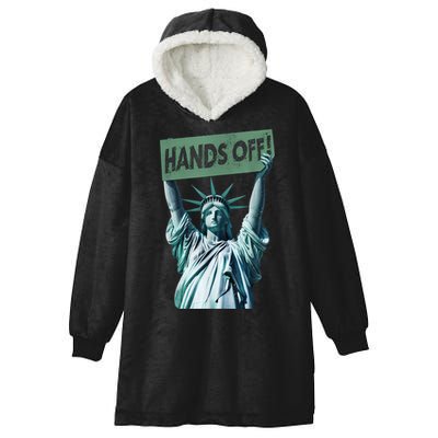 Resist And Protest  Hands Off Statue Of Liberty Hooded Wearable Blanket