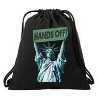 Resist And Protest  Hands Off Statue Of Liberty Drawstring Bag