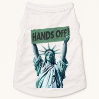 Resist And Protest  Hands Off Statue Of Liberty Doggie Tank