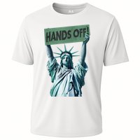 Resist And Protest  Hands Off Statue Of Liberty Cooling Performance Crew T-Shirt