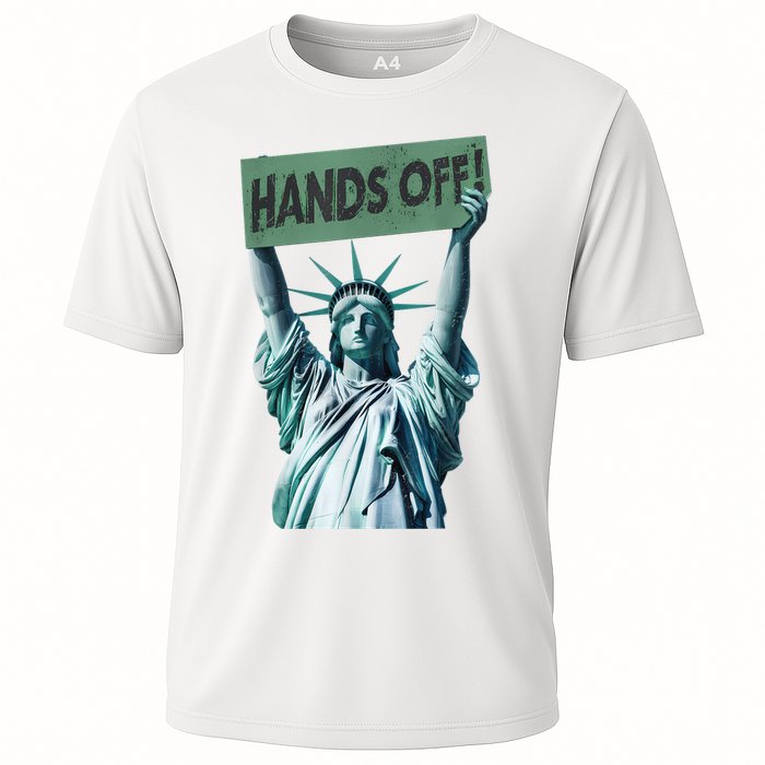 Resist And Protest  Hands Off Statue Of Liberty Cooling Performance Crew T-Shirt