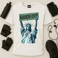 Resist And Protest  Hands Off Statue Of Liberty Cooling Performance Crew T-Shirt