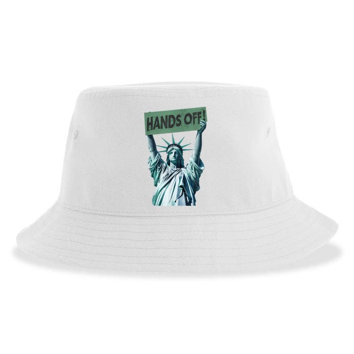 Resist And Protest  Hands Off Statue Of Liberty Sustainable Bucket Hat