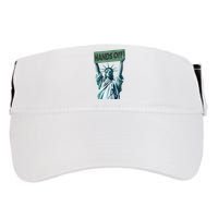 Resist And Protest  Hands Off Statue Of Liberty Adult Drive Performance Visor