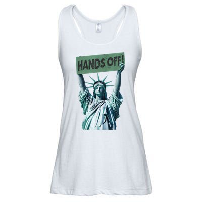 Resist And Protest  Hands Off Statue Of Liberty Ladies Essential Flowy Tank