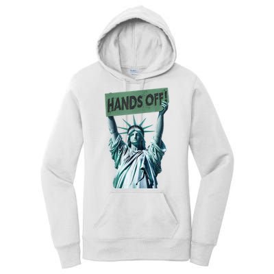 Resist And Protest  Hands Off Statue Of Liberty Women's Pullover Hoodie