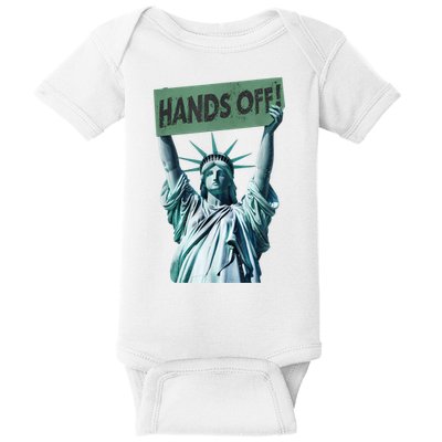 Resist And Protest  Hands Off Statue Of Liberty Baby Bodysuit