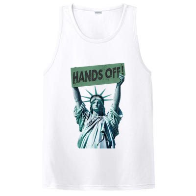Resist And Protest  Hands Off Statue Of Liberty PosiCharge Competitor Tank