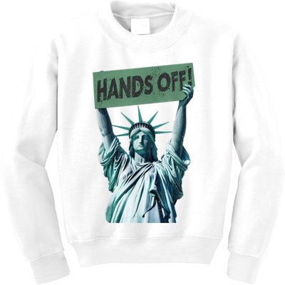 Resist And Protest  Hands Off Statue Of Liberty Kids Sweatshirt