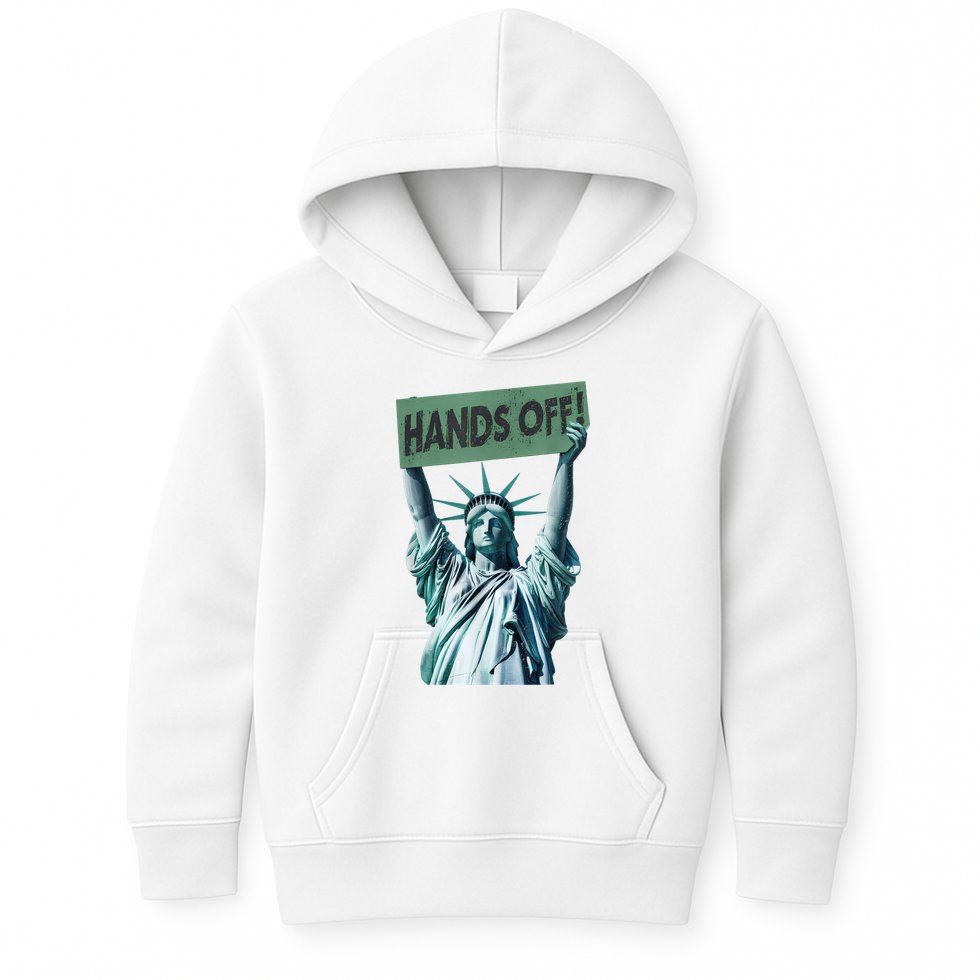 Resist And Protest  Hands Off Statue Of Liberty Kids Hoodie
