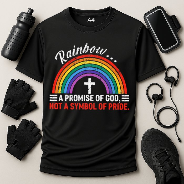 Rainbow A Promise Of God Not A Symbol Of Pride Performance Shirt
